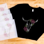 WALAKustom Rhinestone Transfer of a Bull