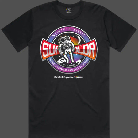 Black Supacolor Wearables Screen Print Transfer