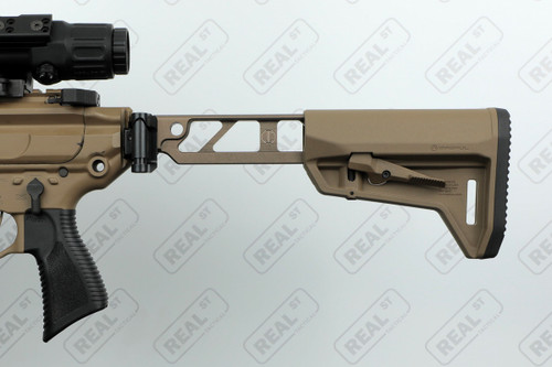 JMAC 6" Folding Skeletonized Stock Tube and 1913 Folder Hinge TAN ST-6