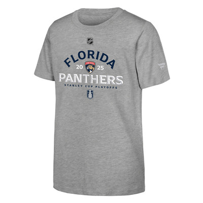 Florida Panthers Youth 2025 Stanley Cup Playoff Participant T-Shirt