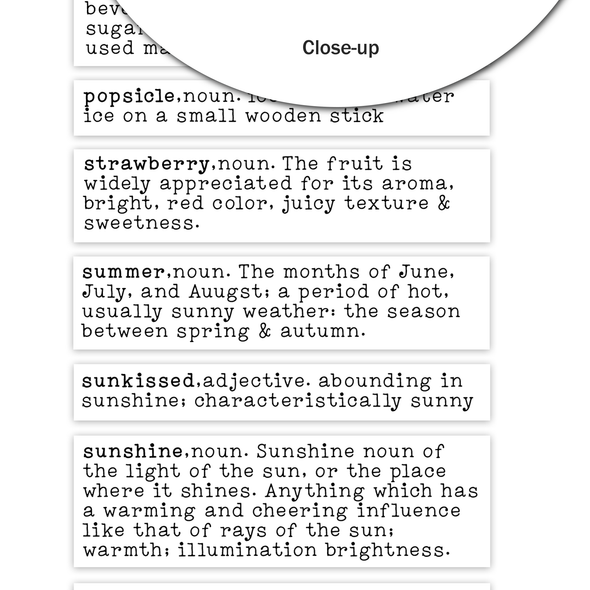 Stickers | Lemonade Dictionary | Clear