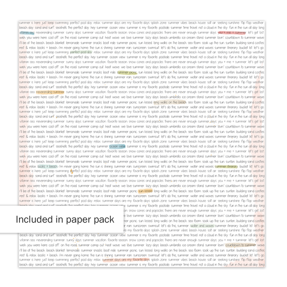 Paper | Hey Summer 12x12 (single-sided)