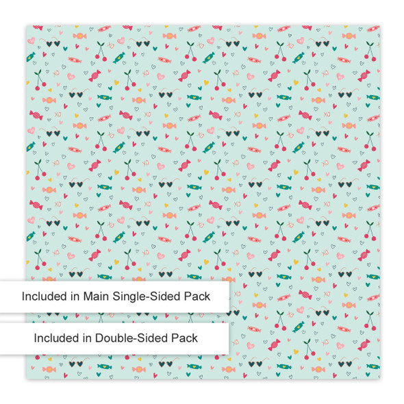 Candy 12x12 Scrapbooking Paper