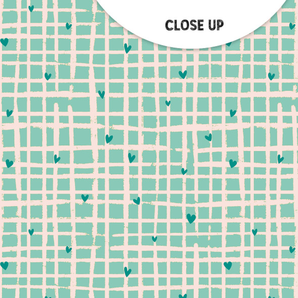 Mint Grid 12x12 Scrapbooking Paper