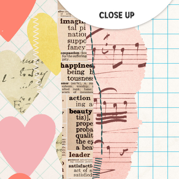 Heart 12x12 Scrapbooking Paper