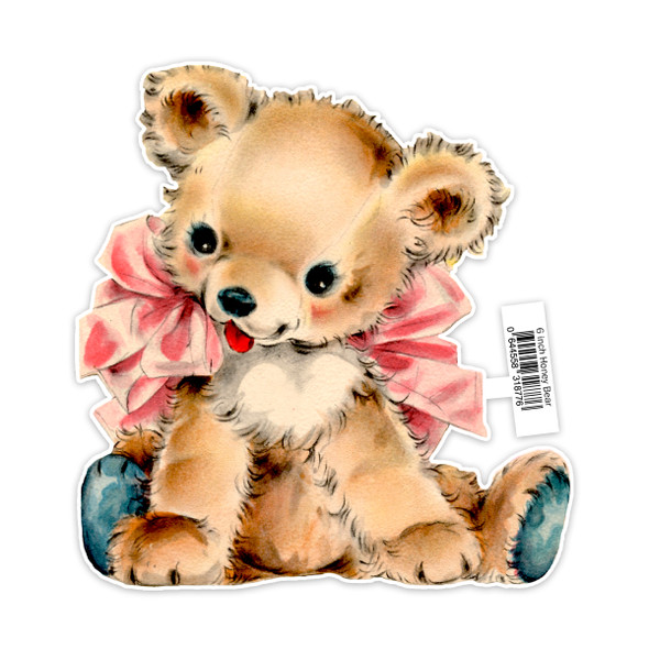 Vintage Die-cut | Honey (Teddy Bear) | 6 inch