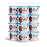 Twelve Gluten-Free Single Serve Chocolate Chip Cookie Mix containers stacked, image opens a dialog.