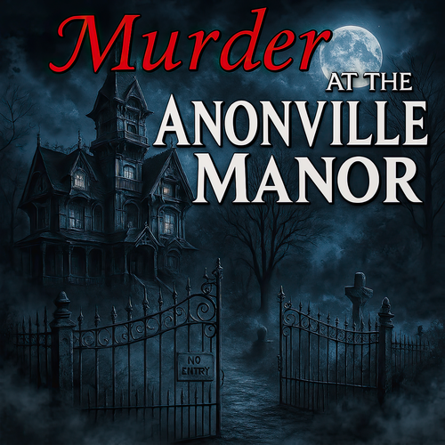 Anonville murder mystery party game. This game has a high challenge level. 
