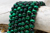 Tiger Eye A Grade Polished Dyed Green 12mm Round