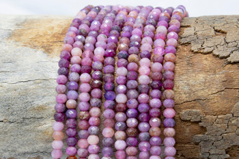 Ruby Polished 2.5x4mm Faceted Rondelle