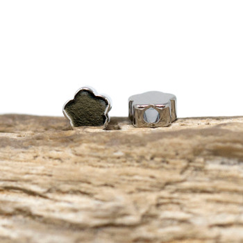 Platinum Plated 5mm Flower Bead