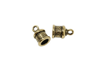 6mm Temple Cord End - Gold Plated