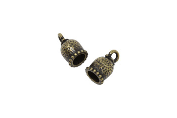 8mm Palace Cord End - Brass Plated