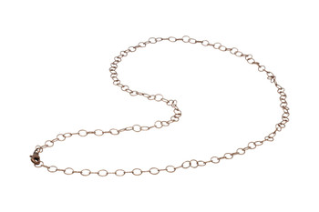 Antique Copper 24" Cable Link Chain With Trigger Clasp