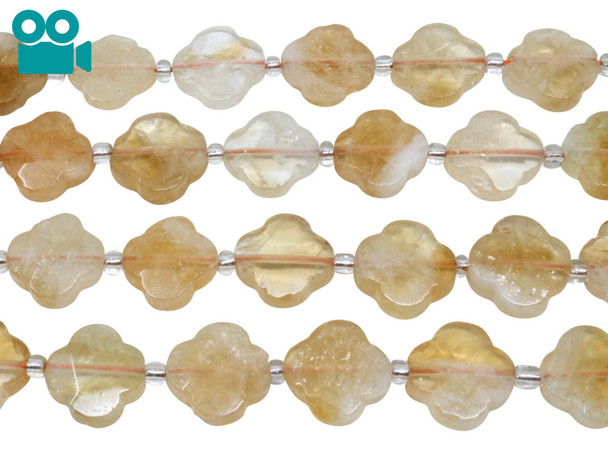 Citrine Polished 16mm Quatrefoil