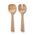 Natural Bamboo Short Salad Servers