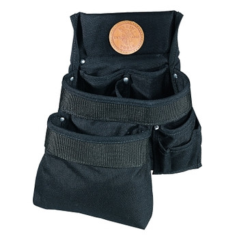 Klein Tools PowerLine Tool Pouches, 8 Compartments, Black, Cordura Fabric (1 EA / EA)