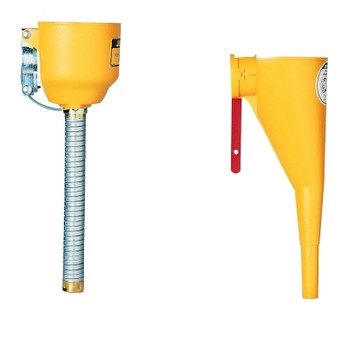 Justrite Funnel Attachments for Type I Steel Safety Cans, Funnel/Hose, Bolt-On (1 EA / EA)