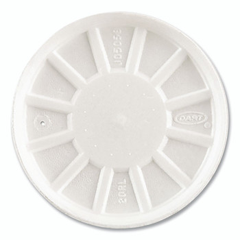 Dart Container Corp. Lids for Foam Cups and Container, 20 oz, White (1 CT / CT)