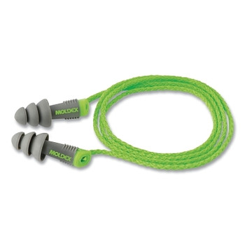 Moldex Alphas Reusable Earplug, Vinyl, Green/Gray, Corded (50 PR / BX)