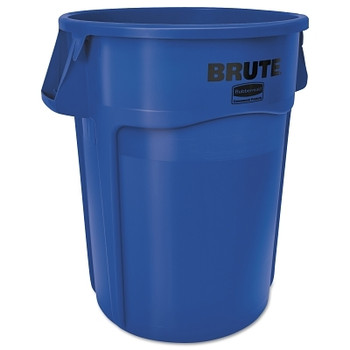 Rubbermaid Commercial BRUTE Round Container without Lid, 44 gal, Heavy-Duty Plastic, Utility Waste, Yellow (1 EA / EA) Rubbermaid Commercial BRUTE Round Container without Lid, 44 gal, Heavy-Duty Plastic, Utility Waste, Yellow (1 EA / EA)