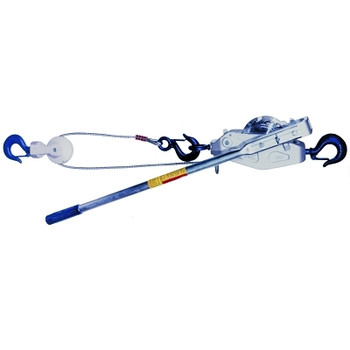 Lug-All Cable Ratchet Hoist-Winch, 2 Ton, 20 ft Lifting Height, 110 lbf (1 EA / EA)
