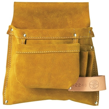 Klein Tools Nail/Screw and Tool-Pouches, Leather, Left Hand (1 EA / EA)
