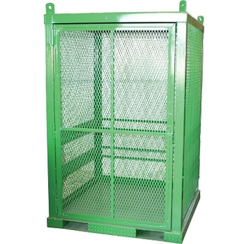 Saf-T-Cart Storage Series Cylinder Cage, Locking Door, (20) Hi-Pressure Cylinders (1 EA / EA)