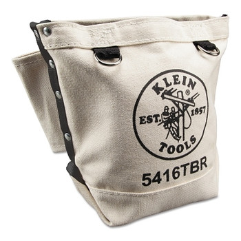 Klein Tools Bolt Retention Pouches, 1 Compartment, Natural Canvas (1 EA / EA)