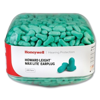 Howard Leight by Honeywell Earplug Dispenser Refills, Canister, Green, Max Lite (1 CA / CA)