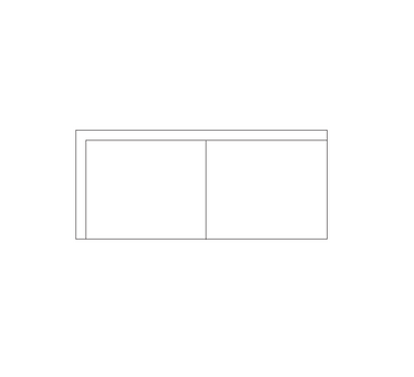 Streamline | Left Closing Section (83" x 35 3/4") - Fabric Grade 4