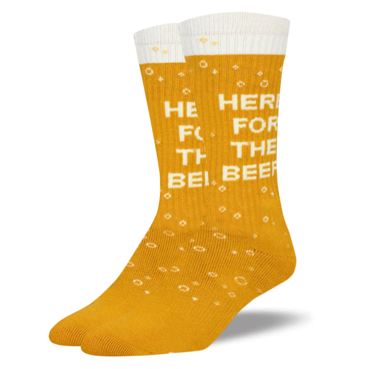 Here for the Beer Funny Socks for Men