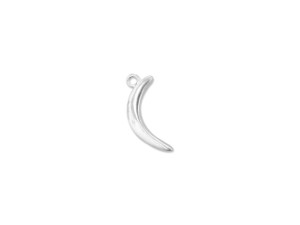 Clearance - Was $2.99 - Nunn Design Silver-Plated Primitive Crescent Moon Charm Clearance - Was $2.99 - Nunn Design Silver-Plated Primitive Crescent Moon Charm