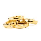 Organic Brass Napkin Rings- Set of 4