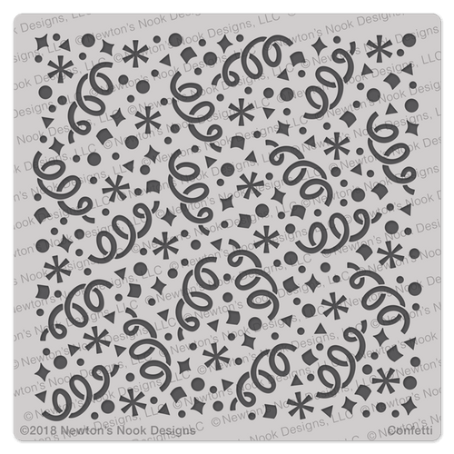 Confetti Stencil ©2018 Newton's Nook Designs