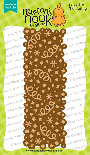 Confetti Hot Foil Plate ©2023 Newton's Nook Designs