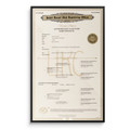 UKC 3-Generation Heritage Display Pedigree featuring an elegant design commemorating UKC’s 125th anniversary. A detailed record of a dog's lineage, perfect for display or research. Shipped in a protective mailing tube.