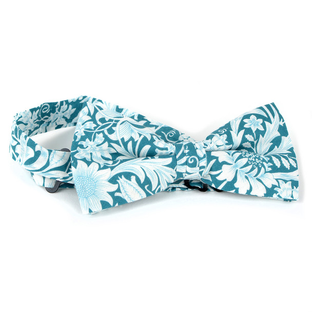 Men's Paisley Floral Print Cotton Bow Tie & Hanky Set - CTBH1737