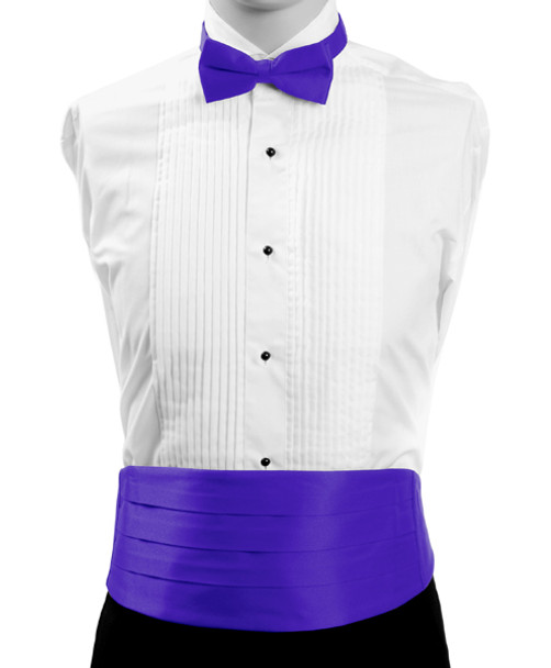 Boy's Poly Satin Bow Tie and Cummerbund Sets CBBT1301