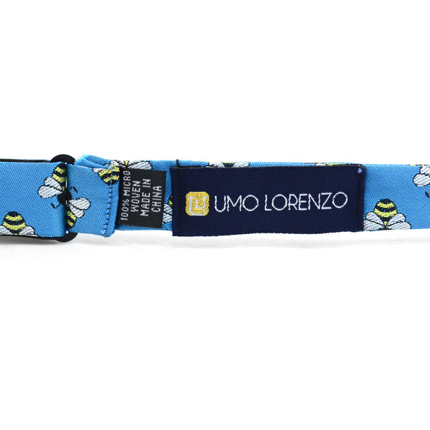 Men's Blue Bee Self-Tie Freestyle Bow Tie
