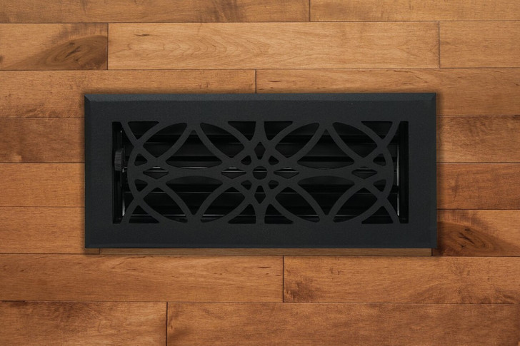Madelyn Carter Madelyn Carter Empire Floor and Wall Registers Cast Aluminum and Cast Brass