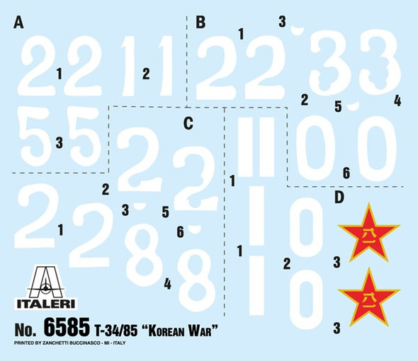 ITA6585 - Italeri 1/35 T34/85 Korean War
