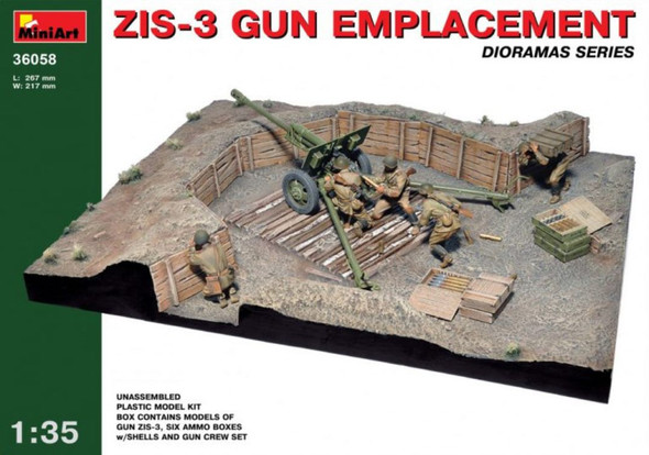 MIA36058 - MiniArt - 1/35 ZiS-3 Gun Emplacement