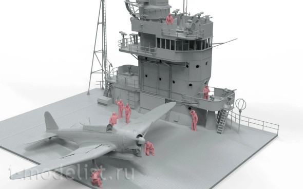 BORBR-006 - Border Model 1/35 IJN Carrier Crew Pilots & Officers 8 Resin Figures