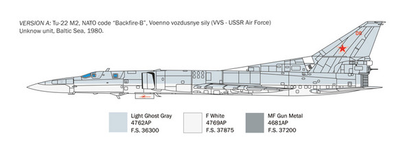 ITA1440 - Italeri 1/72 TU-22 M3 BACKFIRE C