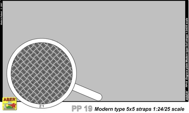 ABEPP19 - Aber 1/24-1/25 Engrave Plate Modern Type 5x5 Strap