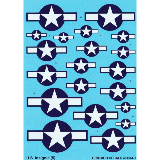 TMD48106 - Techmod 1/48 US  Insignia 1943-1947