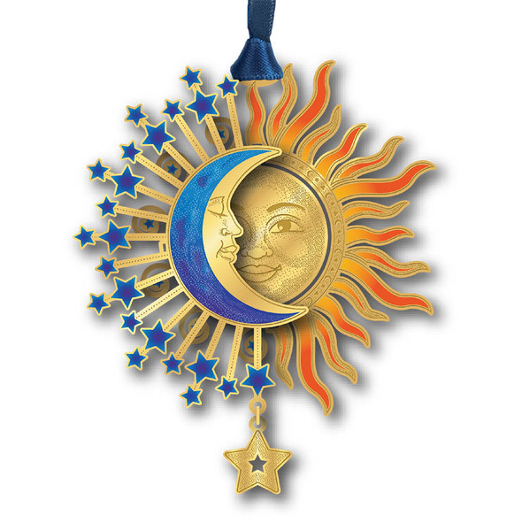 3D Sun & Moon Crescent