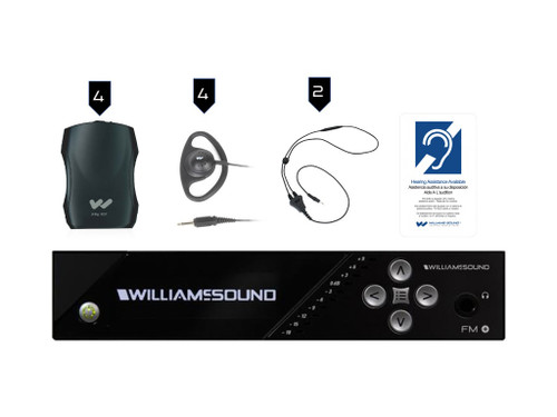 Williams Sound FM 557 Large-Area Dual FM and Wi-Fi Assistive Listening System