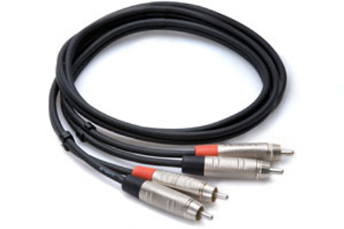 Hosa HRR Premium Dual Audio Cable, RCA (M) - RCA (M), 3'-10'
